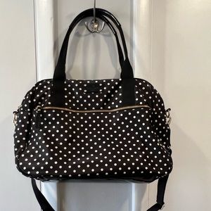 Polka Dot Kate Spade Weekender Bag